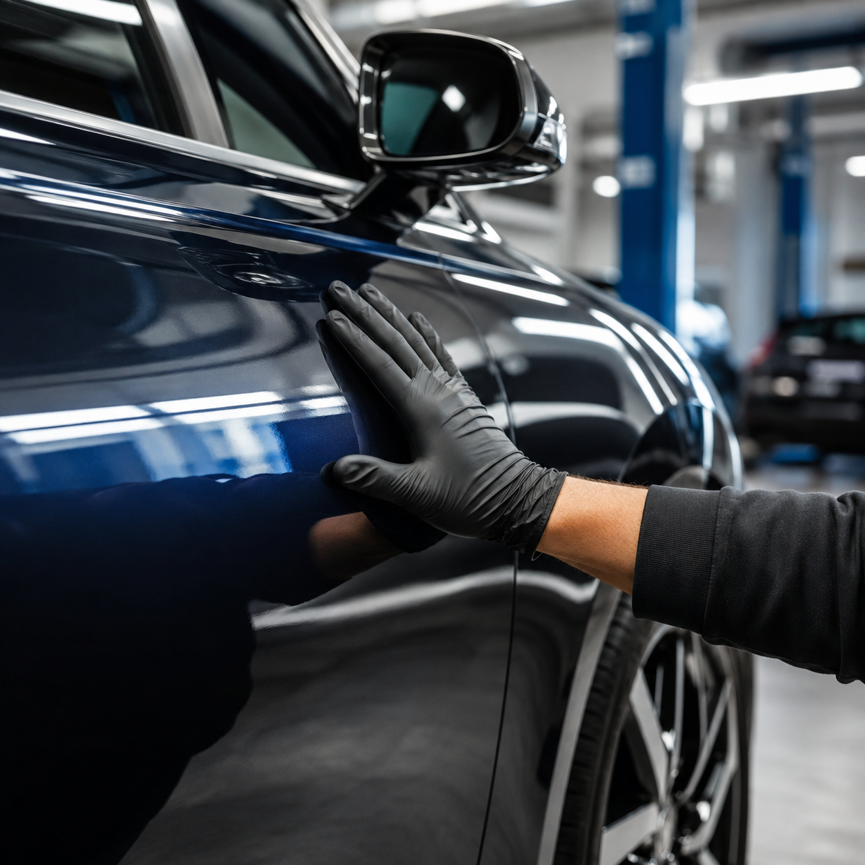 Protection d'une peinture automobile avec un vernis carrosserie